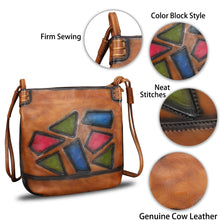 Load image into Gallery viewer, Genuine Leather Satchel Shoulder Bag Crossbody Handbag Purse
