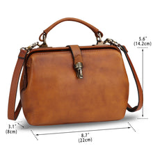 Load image into Gallery viewer, Genuine Leather Small Crossbody Bag Satchel Purse Small Handbag