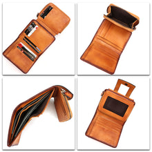 Load image into Gallery viewer, Genuine Leather Wallet Small Leather Purse for Women