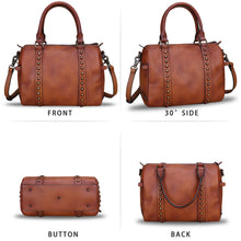 Load image into Gallery viewer, Genuine Leather Crossbody Bag Satchel for Women Handbag Purse