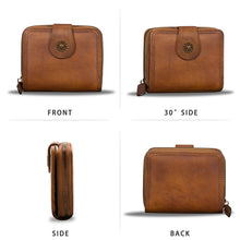 Load image into Gallery viewer, Genuine Leather Wallet Purse for Women Small Money Case