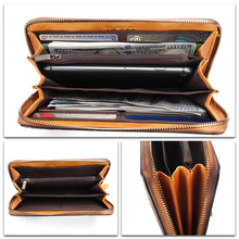 Load image into Gallery viewer, Genuine Leather Wallet for Women Leather Purse Wrist Bag