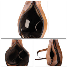 Load image into Gallery viewer, Genuine Leather Sling Bag Crossbody Casual Hiking Daypack Vintage Handmade Shoulder Backpack Motorcycle Chest Bags W0725