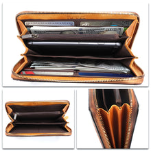 Load image into Gallery viewer, Genuine Leather Wallet for Women Leather Purse Wrist Handbag