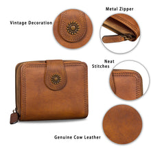 Load image into Gallery viewer, Genuine Leather Wallet Purse for Women Small Money Case