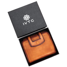 Load image into Gallery viewer, Genuine Leather Wallet Small Leather Purse for Women