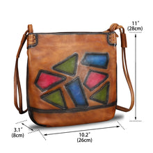 Load image into Gallery viewer, Genuine Leather Satchel Shoulder Bag Crossbody Handbag Purse