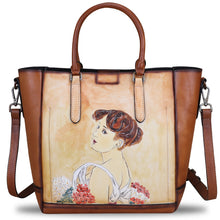 Load image into Gallery viewer, Genuine Leather Handbags for Women Totes Shoulder Bag Satchel