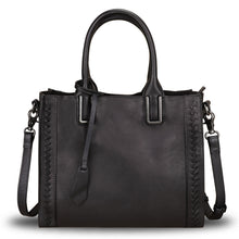 Load image into Gallery viewer, Genuine Leather Satchel Handbag for Women Vintage Handmade Shoulder Bag Cowhide Tote Purse