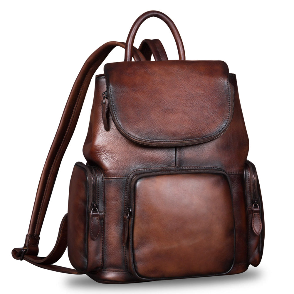 IVTG Genuine Leather Backpack A352