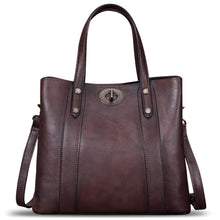 Load image into Gallery viewer, Genuine Leather Handbags for Women Satchel Purses Vintage Handmade Shoulder Bag Cowhide Top Handle Handbag Totes
