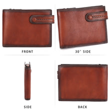 Load image into Gallery viewer, Genuine Leather Wallet Small Purse