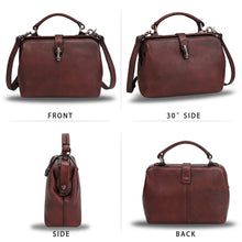 Load image into Gallery viewer, Genuine Leather Small Crossbody Bag Satchel Purse Small Handbag