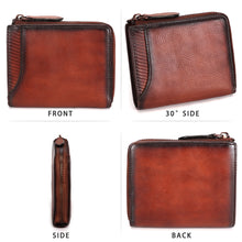 Load image into Gallery viewer, Genuine Leather Wallet for Men Small Leather Purse