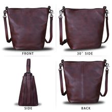 Load image into Gallery viewer, Genuine Leather Satchel Crossbody Single Shoulder Bag Purse