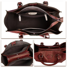 Load image into Gallery viewer, Genuine Leather Satchel Purses Handbags for Women Top Handle Shoulder Bags Lady Crossbody Tote Bag