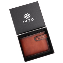 Load image into Gallery viewer, Genuine Leather Wallet Small Purse