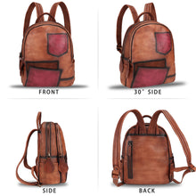 Load image into Gallery viewer, Genuine Leather Backpack for Men and Women Leather Rucksack Knapsack