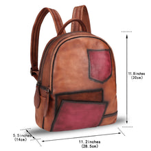 Load image into Gallery viewer, Genuine Leather Backpack for Men and Women Leather Rucksack Knapsack