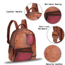 Load image into Gallery viewer, Genuine Leather Backpack for Men and Women Leather Rucksack Knapsack
