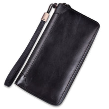 Load image into Gallery viewer, Genuine Leather Wallet Long Purse Wrist Bag
