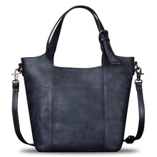 Load image into Gallery viewer, Genuine Leather Handbag for Women Vintage Handmade Shoulder Bag Purse Tote Cowhide Satchel Crossbody Top-Handle Bag