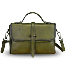 Load image into Gallery viewer, Genuine Leather Satchel Crossbody Bags for Women Handmade Vintage Top Handle Handbags Purse F8407