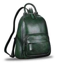 Load image into Gallery viewer, Genuine Leather Backpack for Women Leather Knapsack Rucksack