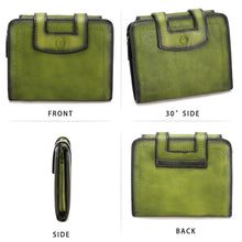 Load image into Gallery viewer, Genuine Leather Wallet Small Leather Purse for Women