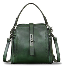 Load image into Gallery viewer, Genuine Leather Crossbody Bags for Women Vintage Handmade Satchel Purses Handbag with Removable Top-Handle Strap
