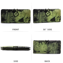 Load image into Gallery viewer, Genuine Leather Hand-dye Wallet Vintage Purse for Women