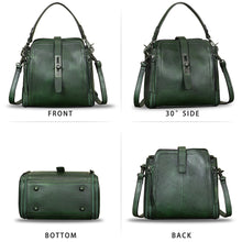 Load image into Gallery viewer, Genuine Leather Crossbody Bags for Women Vintage Handmade Satchel Purses Handbag with Removable Top-Handle Strap