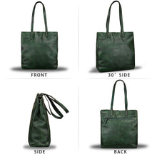 Load image into Gallery viewer, Genuine Leather Tote Bag Satchel Shoulder Bag Purse