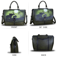 Load image into Gallery viewer, Genuine Leather Crossbody Bag Satchel Leather Tote Bag Purse