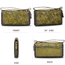Load image into Gallery viewer, Genuine Leather Wallet for Women Leather Purse Wrist Handbag