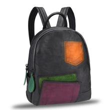 Load image into Gallery viewer, Genuine Leather Backpack for Men and Women Leather Rucksack Knapsack