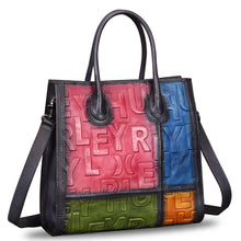 Load image into Gallery viewer, Genuine Leather Purses and Handbags for Women Vintage Real Leather Tote Bag Shoulder Bag Top Handle Satchel Purse W0739V