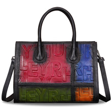 Load image into Gallery viewer, Genuine Leather Purses and Handbags for Women Vintage Real Leather Tote Bag Shoulder Bag Top Handle Satchel Purse W0739H