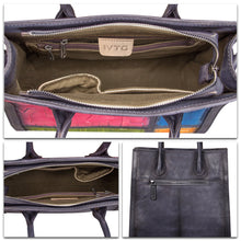 Load image into Gallery viewer, Genuine Leather Purses and Handbags for Women Vintage Real Leather Tote Bag Shoulder Bag Top Handle Satchel Purse W0739V