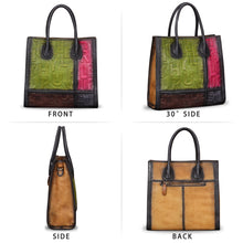 Load image into Gallery viewer, Genuine Leather Purses and Handbags for Women Vintage Real Leather Tote Bag Shoulder Bag Top Handle Satchel Purse W0739V