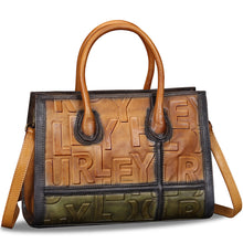 Load image into Gallery viewer, Genuine Leather Purses and Handbags for Women Vintage Real Leather Tote Bag Shoulder Bag Top Handle Satchel Purse W0739H