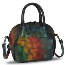 Load image into Gallery viewer, Genuine Leather Crossbody Bag Satchel Purse Leather Handbag