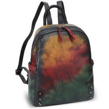 Load image into Gallery viewer, Genuine Leather Backpack Purse Leather Knapsack Rucksack