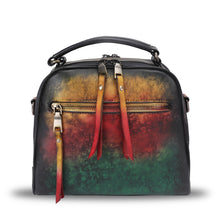 Load image into Gallery viewer, Genuine Leather Satchel Purse for Women Retro Cowhide Handmade Top Handle Handbag Designer Crossbody Bag 591