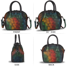 Load image into Gallery viewer, Genuine Leather Crossbody Bag Satchel Purse Leather Handbag