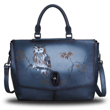 Load image into Gallery viewer, Genuine Leather Crossbody Bag Satchel Leather Tote Bag Purse