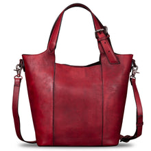 Load image into Gallery viewer, Genuine Leather Handbag for Women Vintage Handmade Shoulder Bag Purse Tote Cowhide Satchel Crossbody Top-Handle Bag