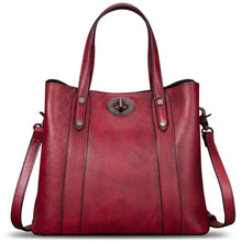 Load image into Gallery viewer, Genuine Leather Handbags for Women Satchel Purses Vintage Handmade Shoulder Bag Cowhide Top Handle Handbag Totes