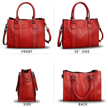 Load image into Gallery viewer, Genuine Leather Satchel Purses Handbags for Women Top Handle Shoulder Bags Lady Crossbody Tote Bag