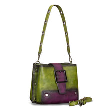 Load image into Gallery viewer, Genuine Leather Crossbody Bag for Women Vintage Shoulder Satchel Purse with Convertible Double Straps Handbag
